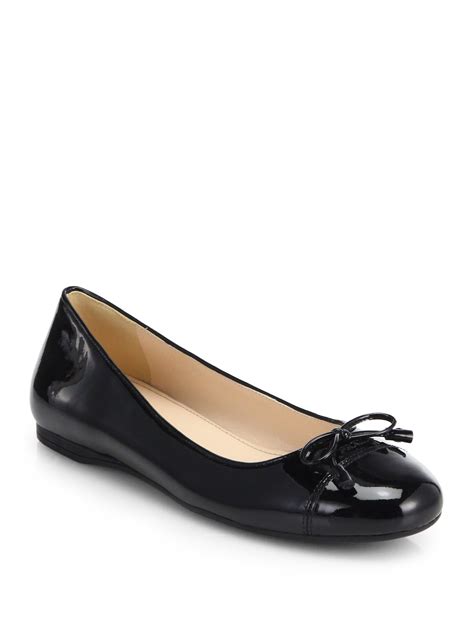 prada patent leather ballet flats|Black Patent Leather Ballerinas .